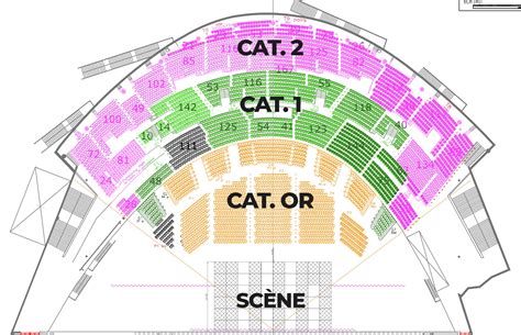 Schéma illustrant la modularité des gradins de l'Accor Arena