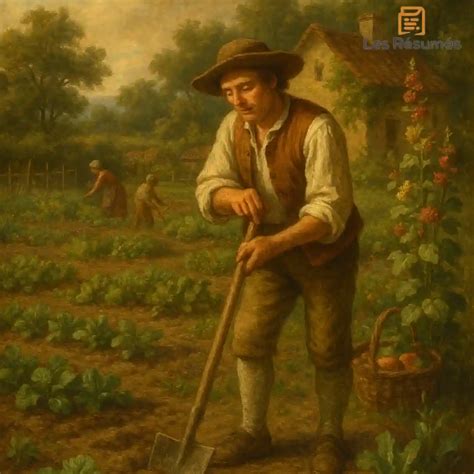 Candide cultivant son jardin