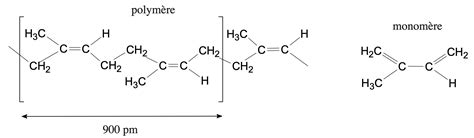 Structure moléculaire du caoutchouc