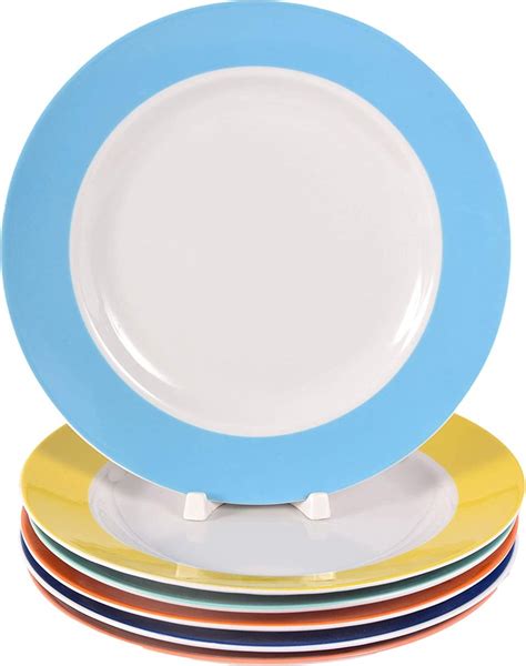 Schéma illustrant l'empilabilité des assiettes Harmony Blue