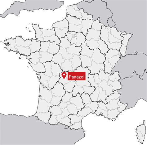 Carte de Panazol avec l'adresse du 23 avenue Leon Blum