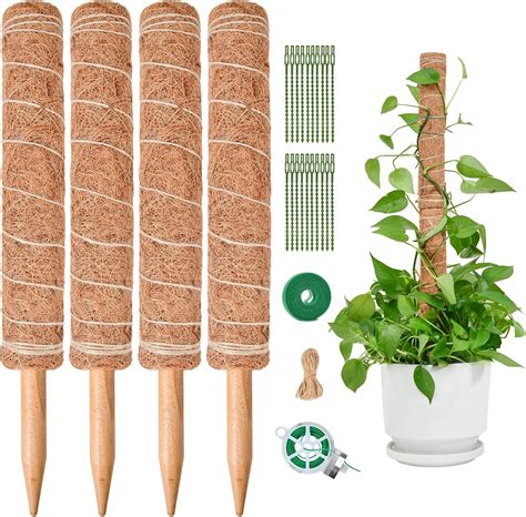 Tuteur de plante décoré avec de la mosaïque