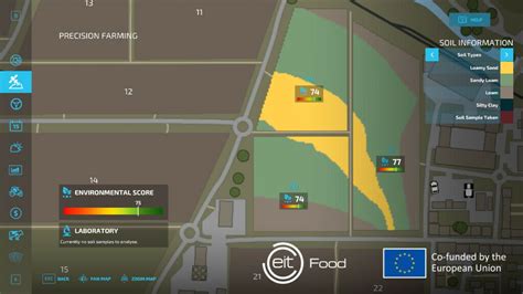 Interface du DLC Precision Farming
