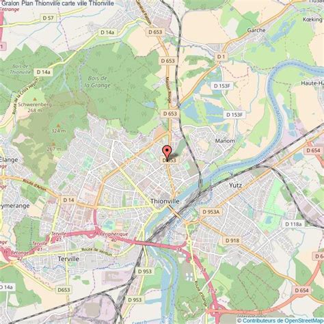 Plan de Thionville et de ses environs