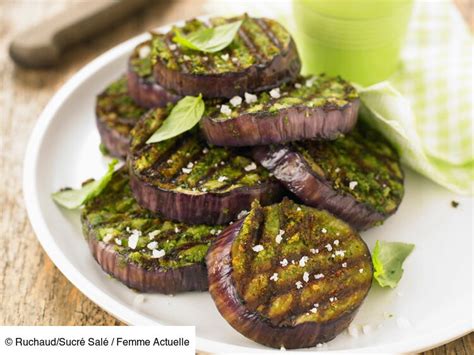 Plat d'aubergines grillées au pesto