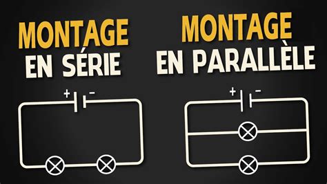 Diagramme illustrant les différences entre les montages série et parallèle