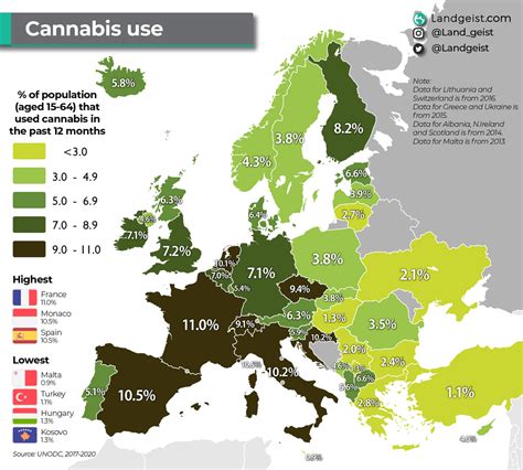 Infographie : saisies de cannabis en Europe