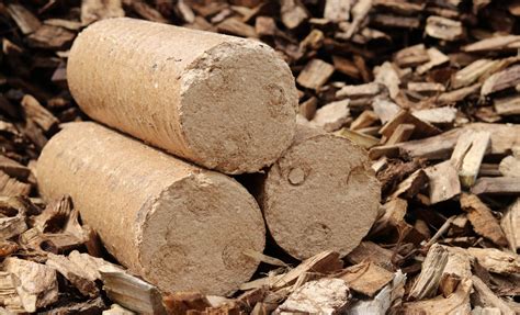 Bûches compressées