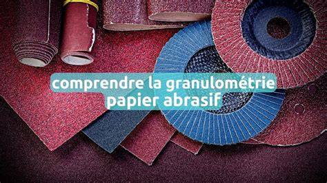 Infographie comparant les grains de papier abrasif selon le type de finition souhaitée