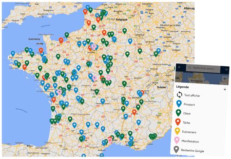 Carte des services et commerces autour de Chanceaux-sur-Choisille