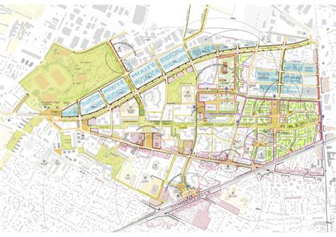 Plan de Sartrouville avec le secteur Romain Rolland
