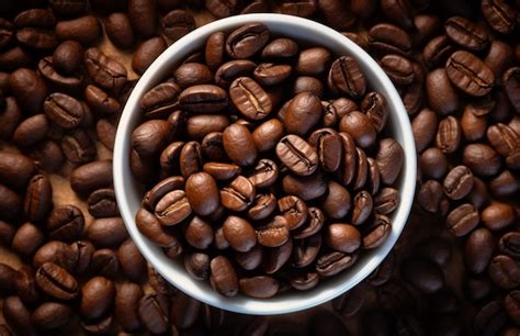 Grains de café torréfiés