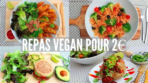 Repas végétalien préparé avec des produits locaux