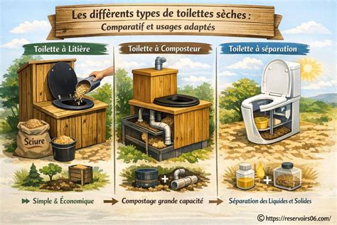 Toilettes sèches utilisées lors des RNP