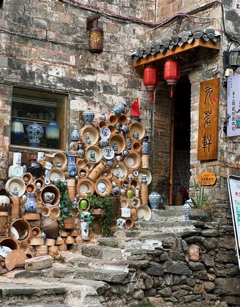 Vue panoramique des anciens fours de Jingdezhen