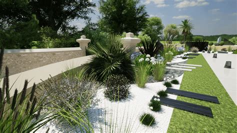 conception de jardin paysager