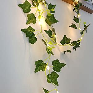 Guirlande de lierre artificielle avec 20 microleds