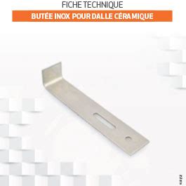 Détail de la butée inox Terrassteel pour dalles céramiques