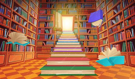 Illustration d'un grand désherbage de bibliothèque avec des visiteurs choisissant des livres