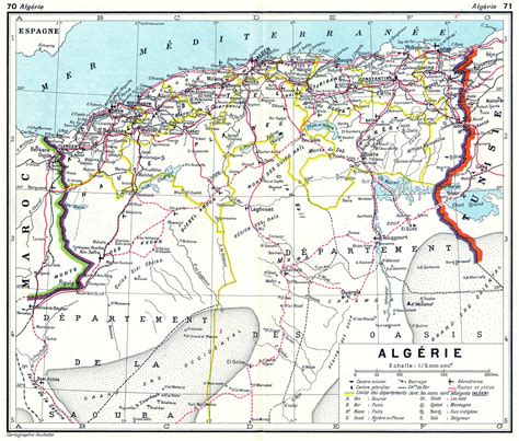 Carte des routes de transhumance en Algérie