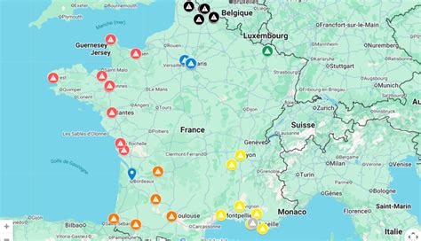 Carte des points de déploiement de FRANCE SÉSAME