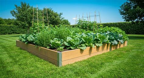 Schéma explicatif de la division d'un bac de culture en carrés de plantation