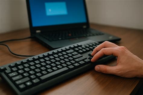 clavier d'ordinateur ouvert sur un site gouvernemental d'information