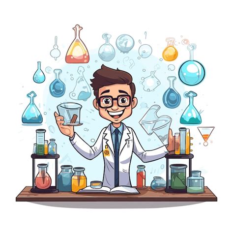 Illustration d'un élève en cours de sciences