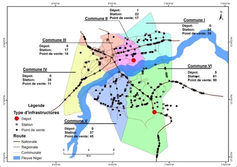 Carte de distribution des clades de Rhododendron macrophyllum