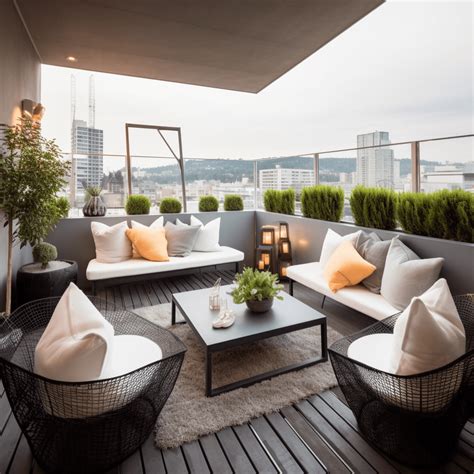 Détail d'une terrasse aménagée avec mobilier de jardin pour profiter du soleil