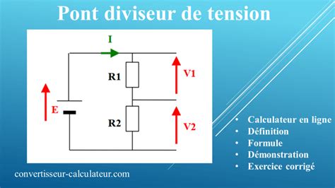 Schéma de circuit d'un pont diviseur de tension avec une photorésistance