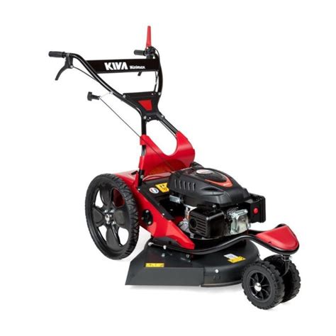 Tondeuse débroussailleuse Kiva Minimax en action dans un jardin