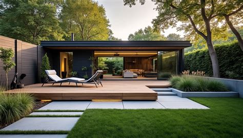 Palette de couleurs et matériaux pour un jardin moderne
