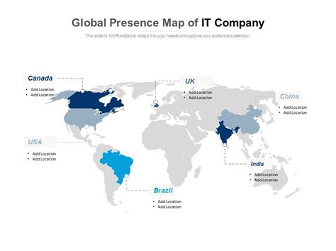 Ryobi's global presence map