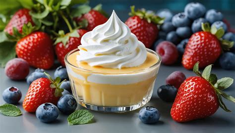 Mélange délicat de la chantilly dans la crème pâtissière