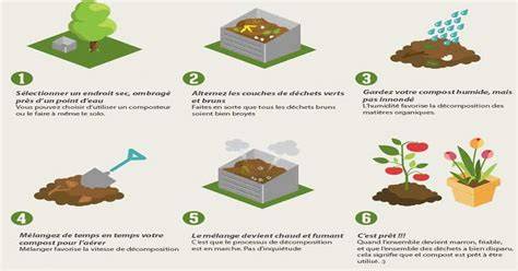 Schéma du processus de fabrication du compost à Massugas