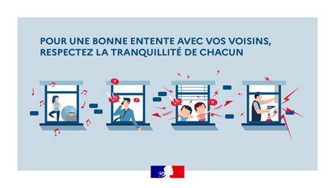 Dessin humoristique sur la bonne entente entre voisins
