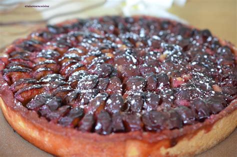 Image d'une tarte aux quetsches d'Alsace