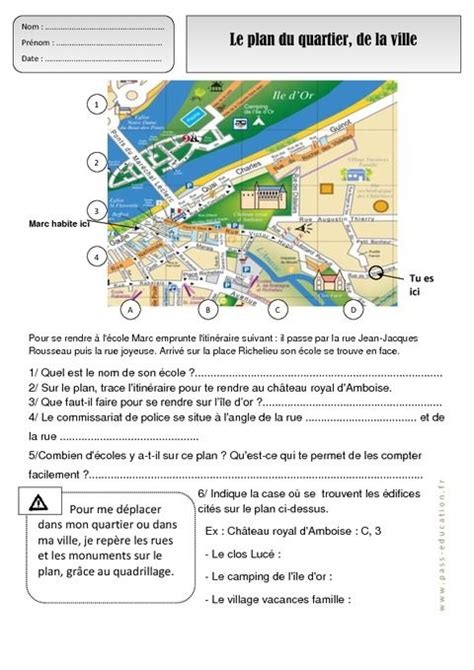 Plan du quartier de Villefranche-sur-Mer avec le Boulevard Princesse Grace