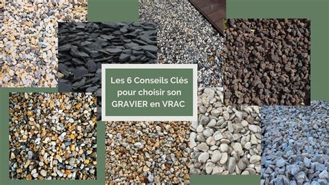 Diversité des couleurs et textures de graviers