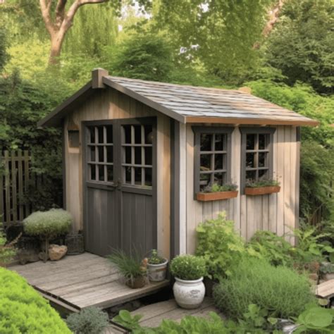 Palette de couleurs pour peindre un abri de jardin