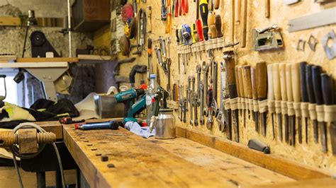 Schéma d'organisation intérieure pour un atelier de bricolage