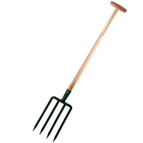 Illustration d'une fourche de jardinage et d'une bêche comparées