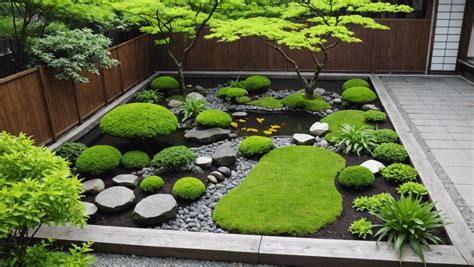 Exemple de petit jardin japonais avec plantes grasses