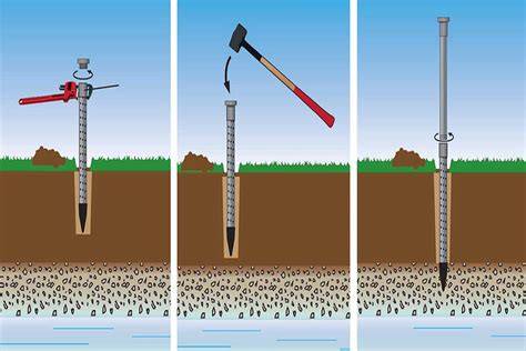 Photo montrant un outil de forage propre et une installation de collecte sécurisée