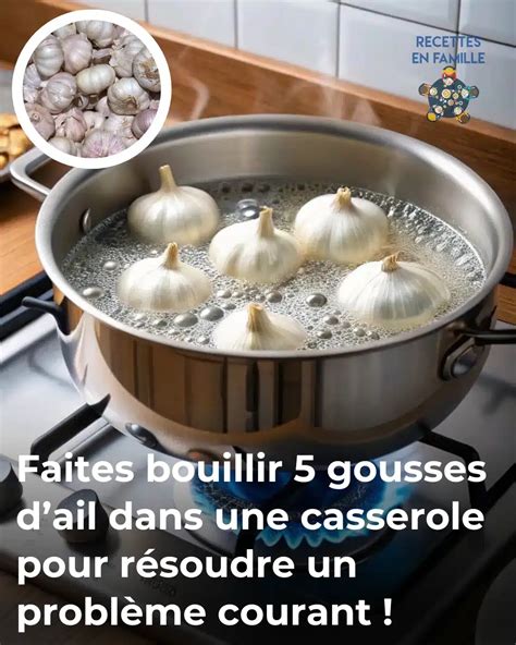 Ingrédients pour infusion d'ail