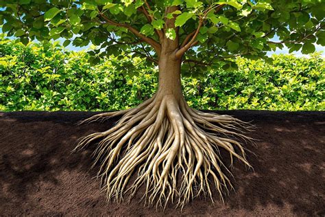 Système racinaire d'un figuier