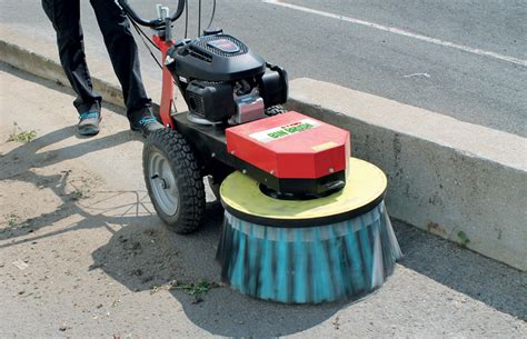 Schéma de sécurité d'une brosse de désherbage