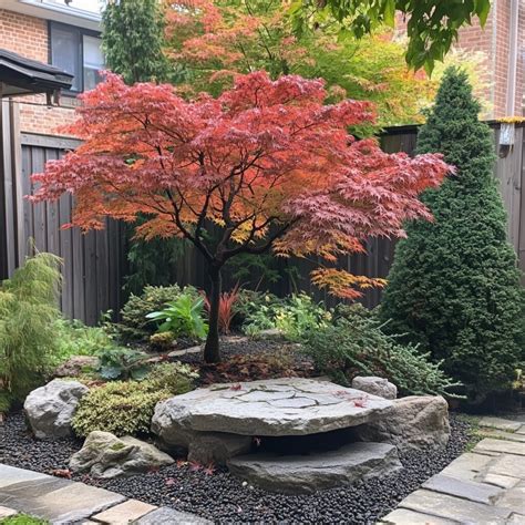 Exemple d'un massif de jardin avec des Anémones du Japon associées à d'autres plantes