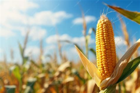 Champ de maïs avec des épis